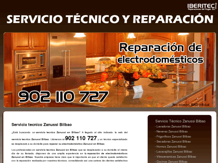 www.serviciotecnicozanussibilbao.com