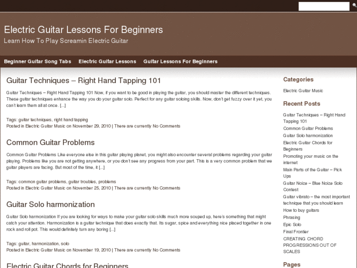 www.electricguitarlessonsforbeginners.com