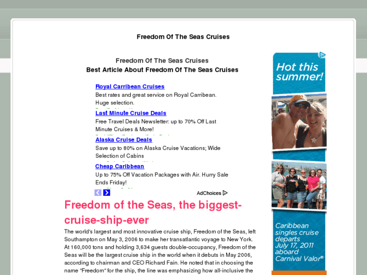 www.freedomoftheseascruises.org