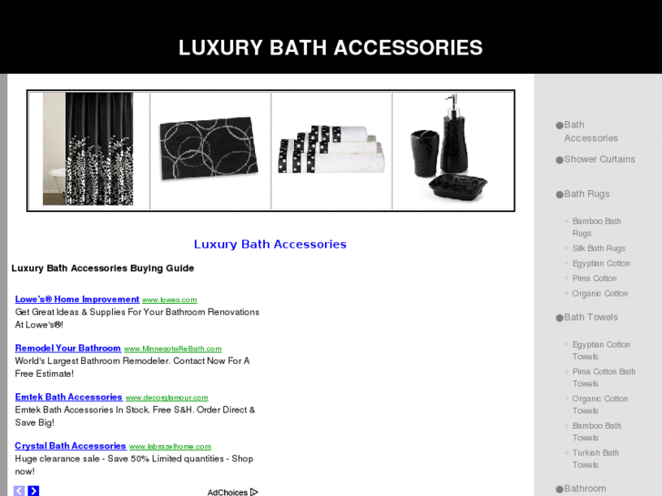 www.luxurybathaccessories.net