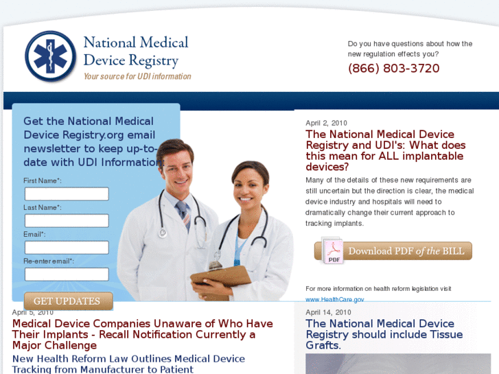 www.nationalmedicaldeviceregistry.org