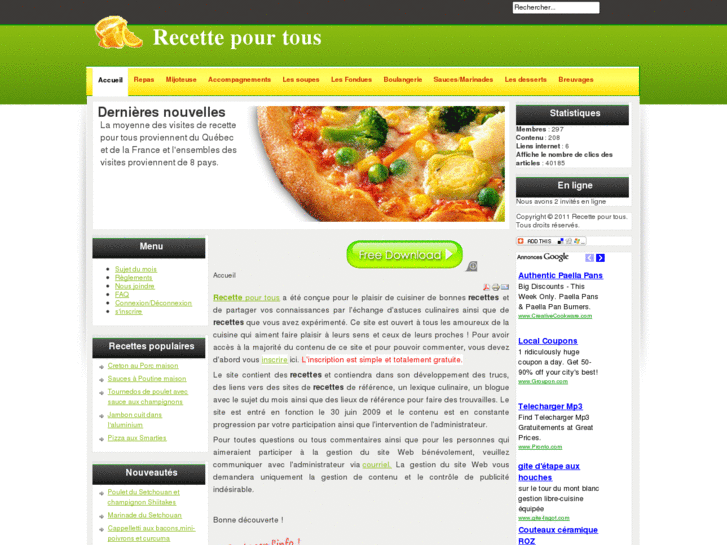 www.recettepourtous.net