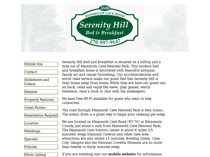 www.serenityhillbedandbreakfast.com