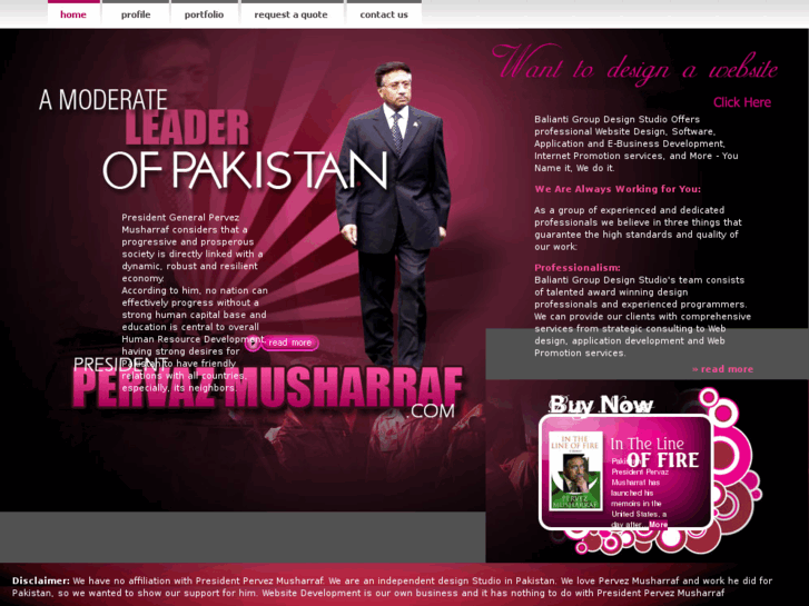 www.presidentpervezmusharraf.com