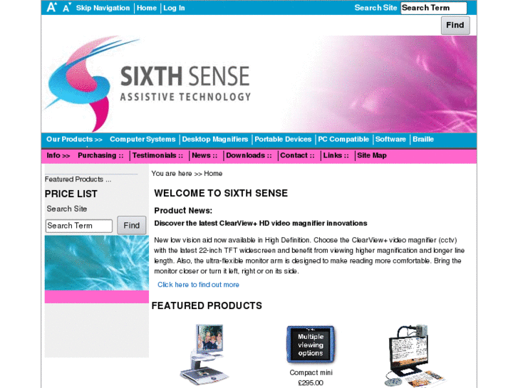 www.sixthsense-assistivetechnology.com