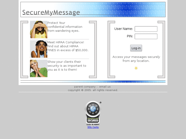 www.securemymessage.net