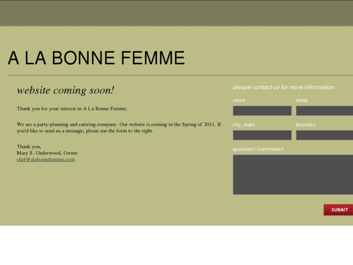 www.alabonnefemme.com