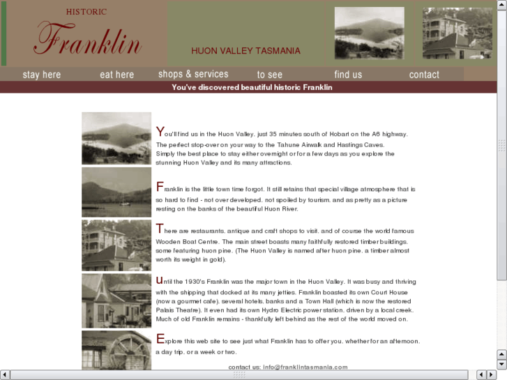 www.franklintasmania.com