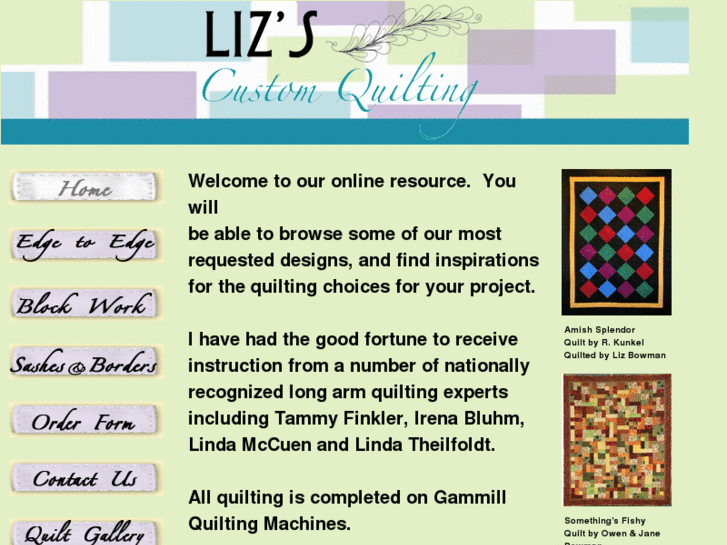 www.lizscustomquilting.com