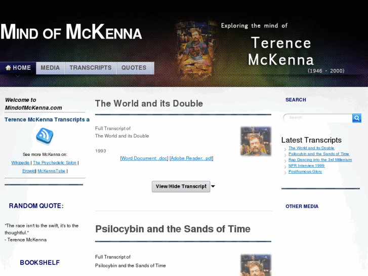 www.mindofmckenna.com