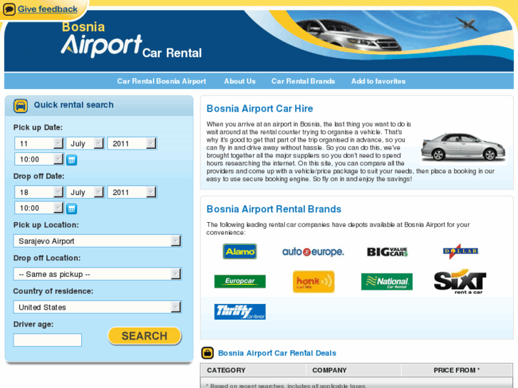 www.bosniaairportcarhire.com