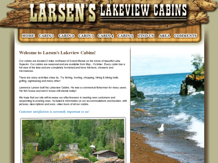 www.larsenslakeviewcabins.com