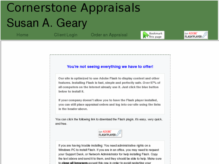 www.cornerstoneappraisals.net