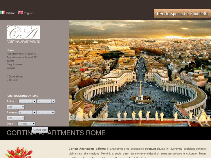 www.cortinaapartmentsinrome.com