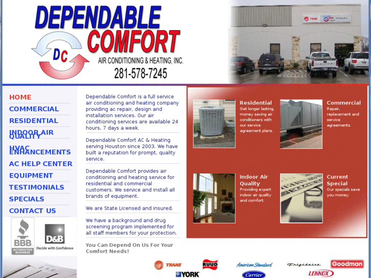 www.dependablecomfort.com