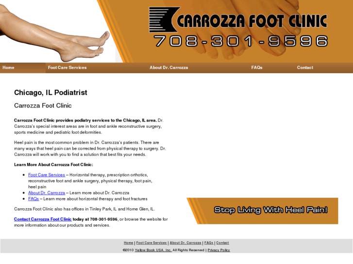 www.drcarrozzafootclinic.com