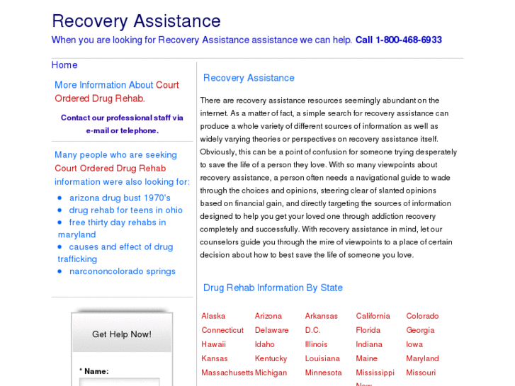 www.recoveryassistance.com