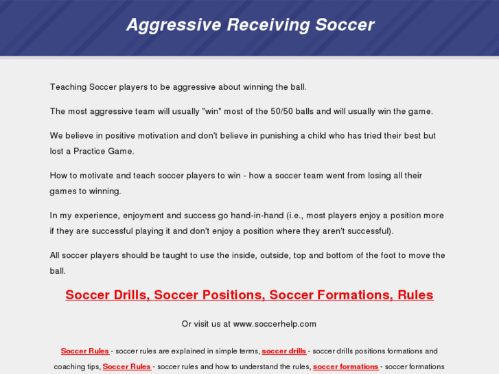 www.aggressivereceivingsoccer.com