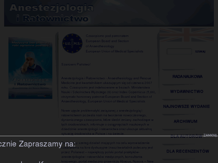 www.anestezjologiairatownictwo.pl