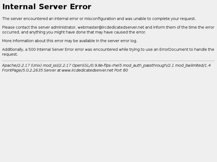 www.ircdedicatedserver.net