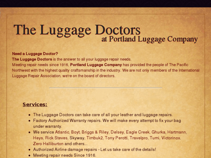 www.luggagedoctors.com