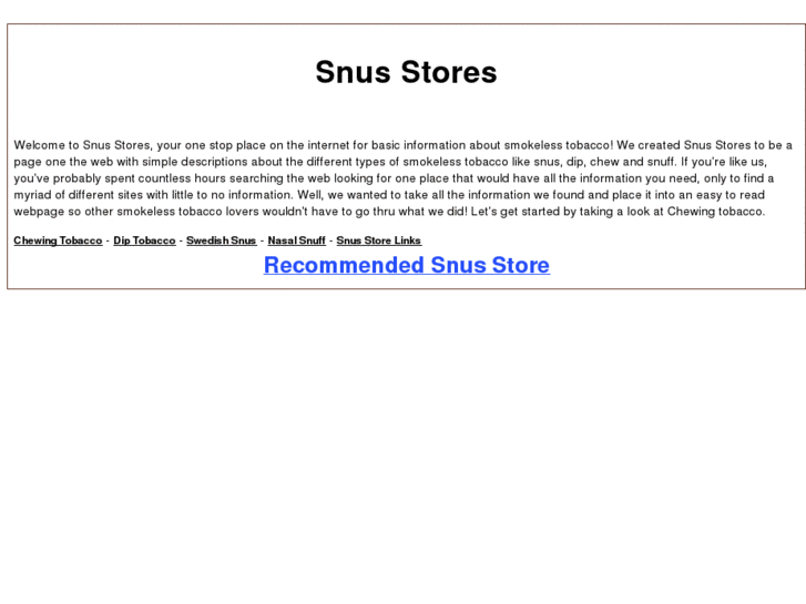 www.snusstores.com