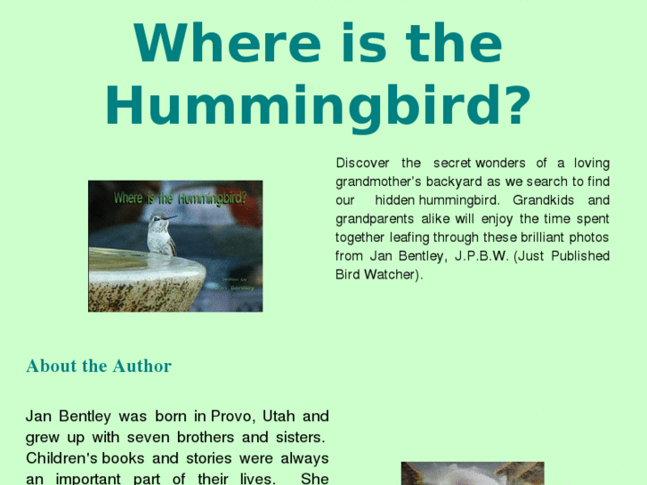 www.whereisthehummingbird.com