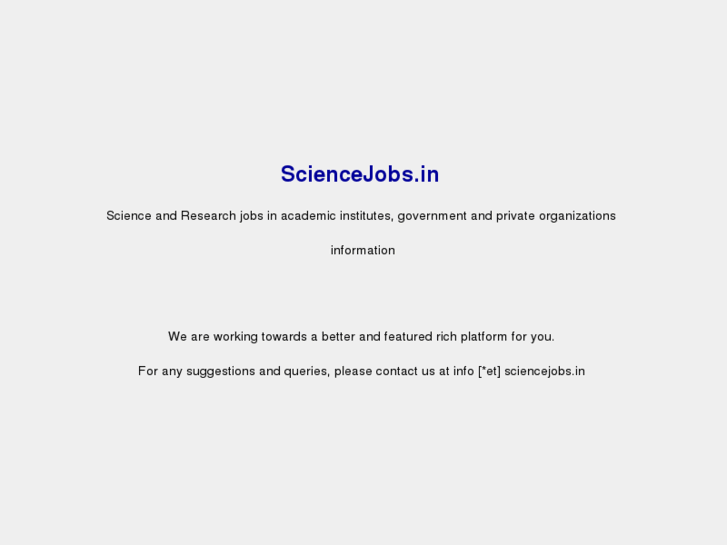 www.sciencejobs.in