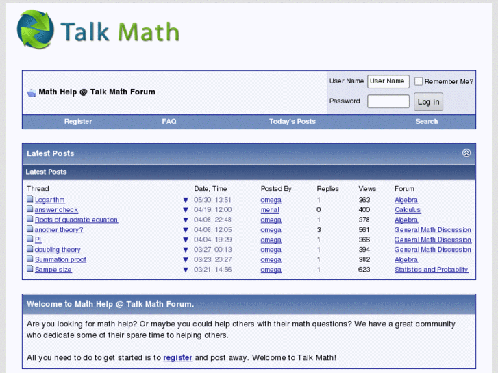 www.talkmath.com