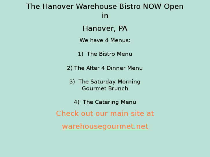 www.warehousebistro.net