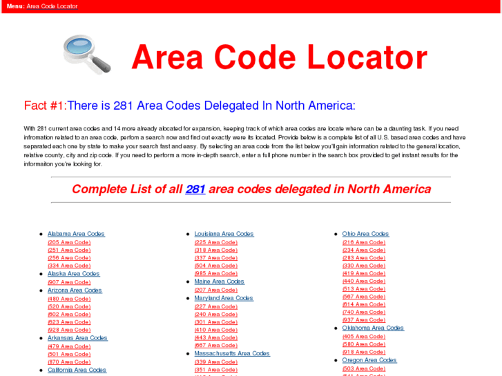 www.areacodelocator.net