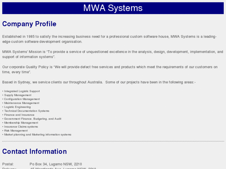 www.mwasystems.net