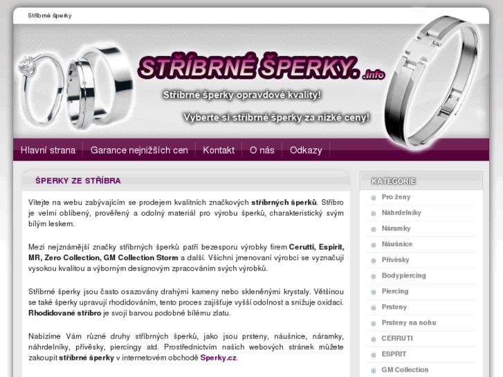 www.stribrne-sperky.info