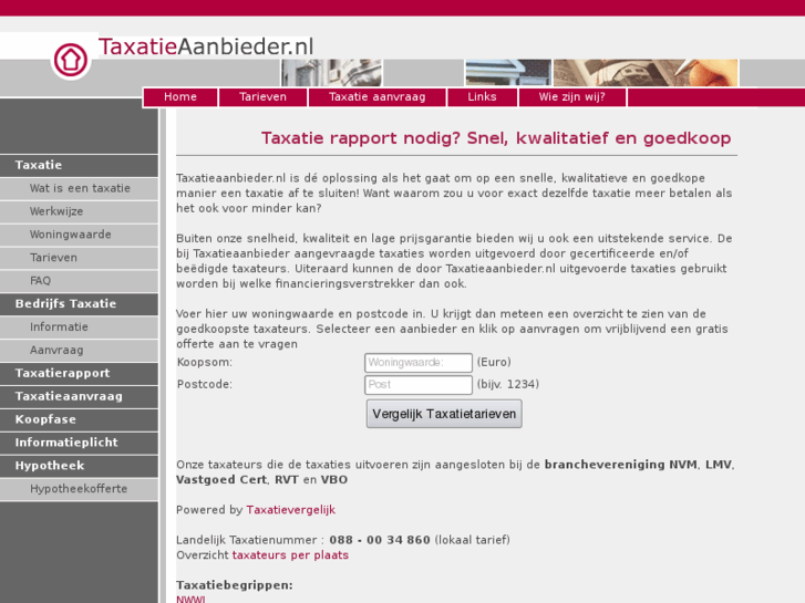 www.taxatieaanbieder.nl