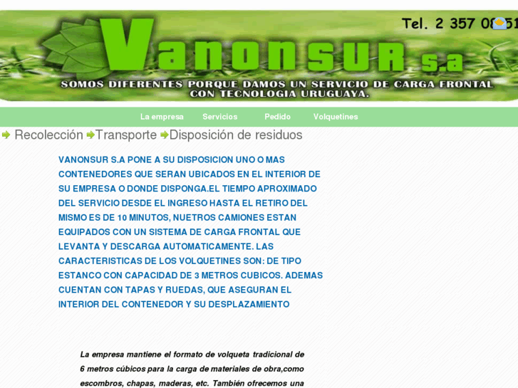 www.volquetasvanonsur.com