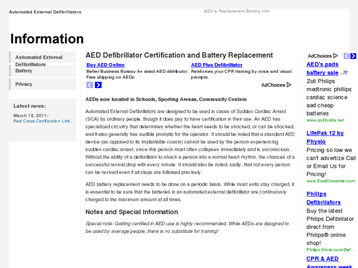 www.automatedexternaldefibrillators.net