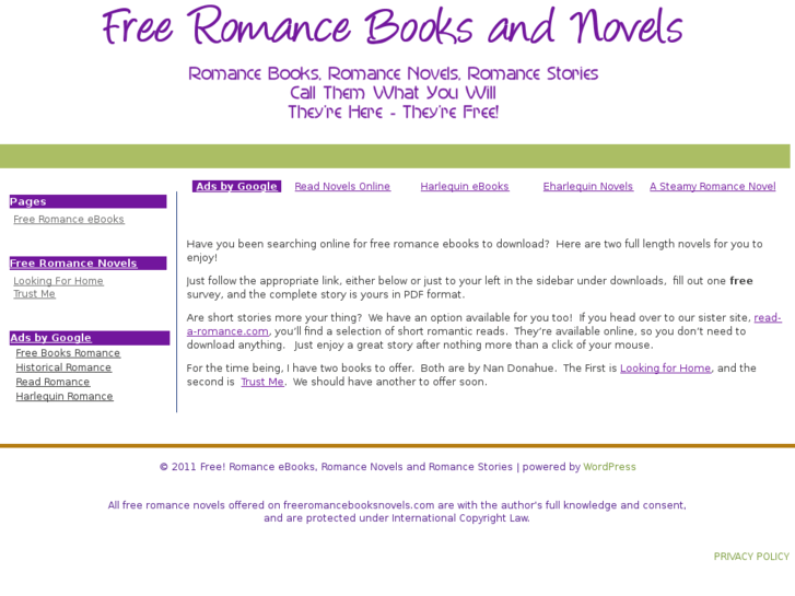 www.freeromancebooksnovels.com