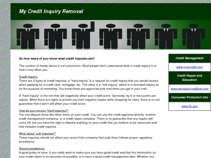 www.mycreditinquiryremoval.com