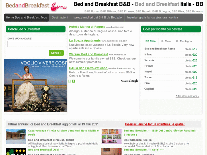 www.bedandbreakfast4you.it