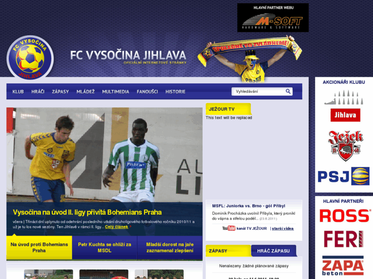 www.fcvysocina.cz