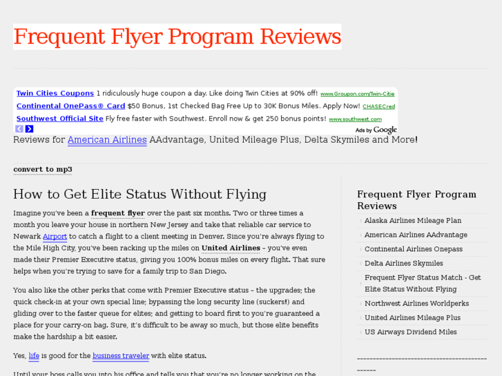 www.frequentflyerprogramreviews.com