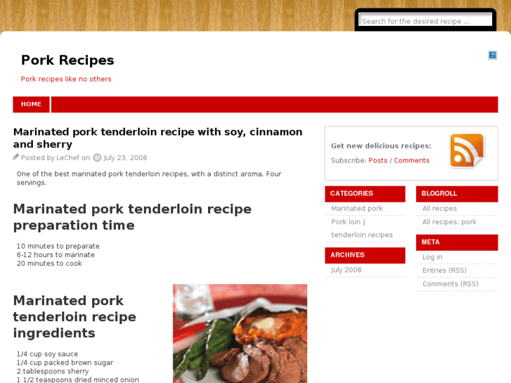 www.porkrecipes.info