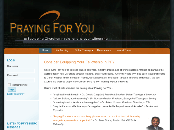 www.prayingforyou.org