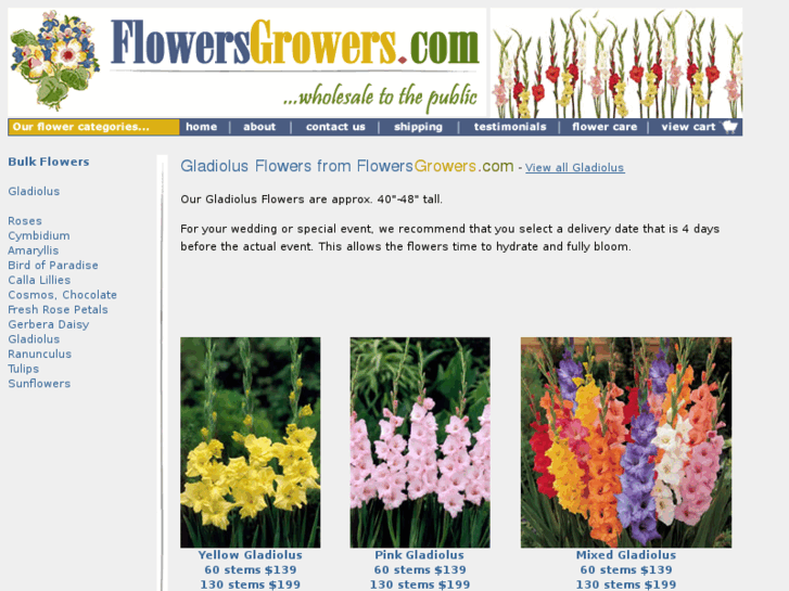 www.gladiolusflowers.com