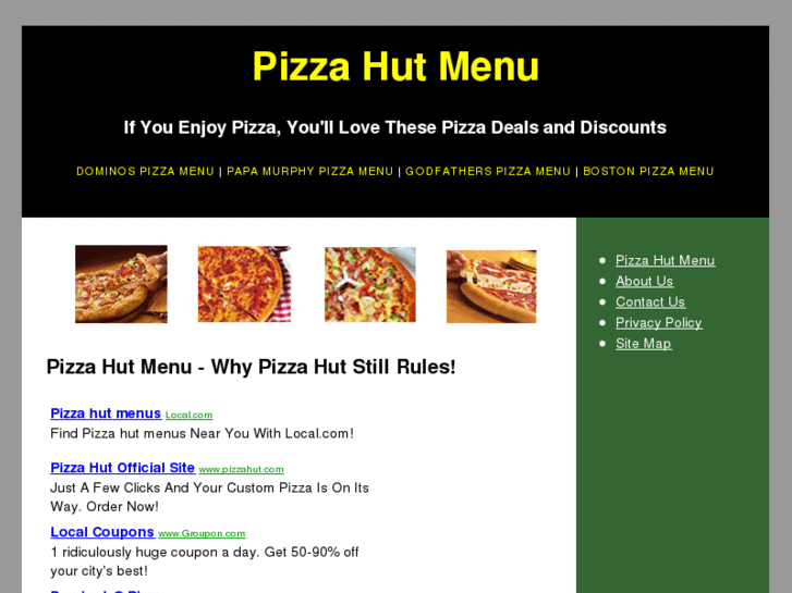 www.pizzahutmenus.com