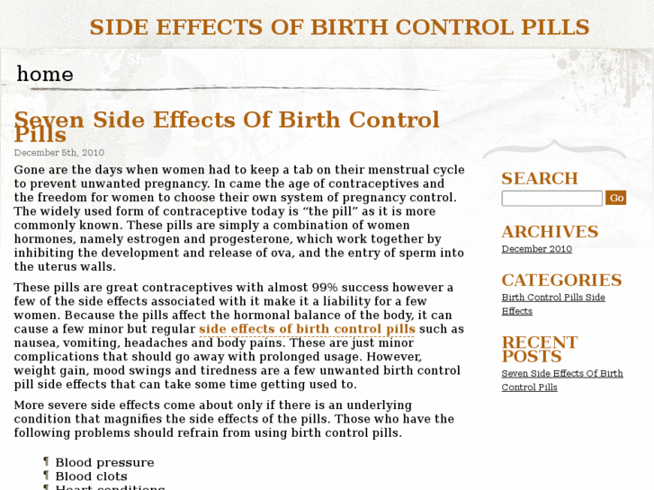 www.sideeffectsofbirthcontrolpills.org