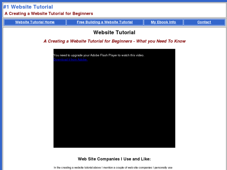 www.1websitetutorial.com