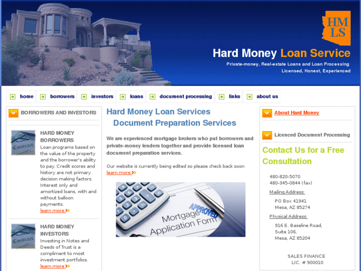www.hardmoneyloanservice.com