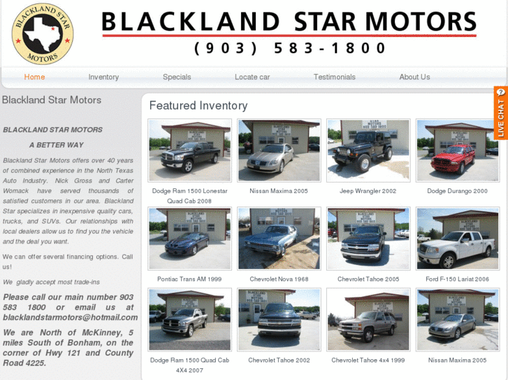 www.blacklandstarmotors.com