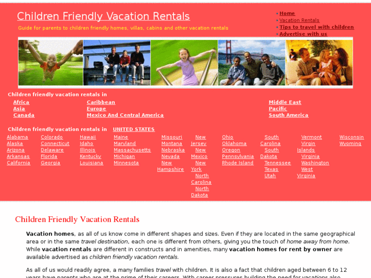 www.children-friendly-vacation-rentals.com